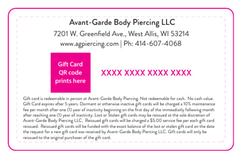 Avant-Garde Gift Card