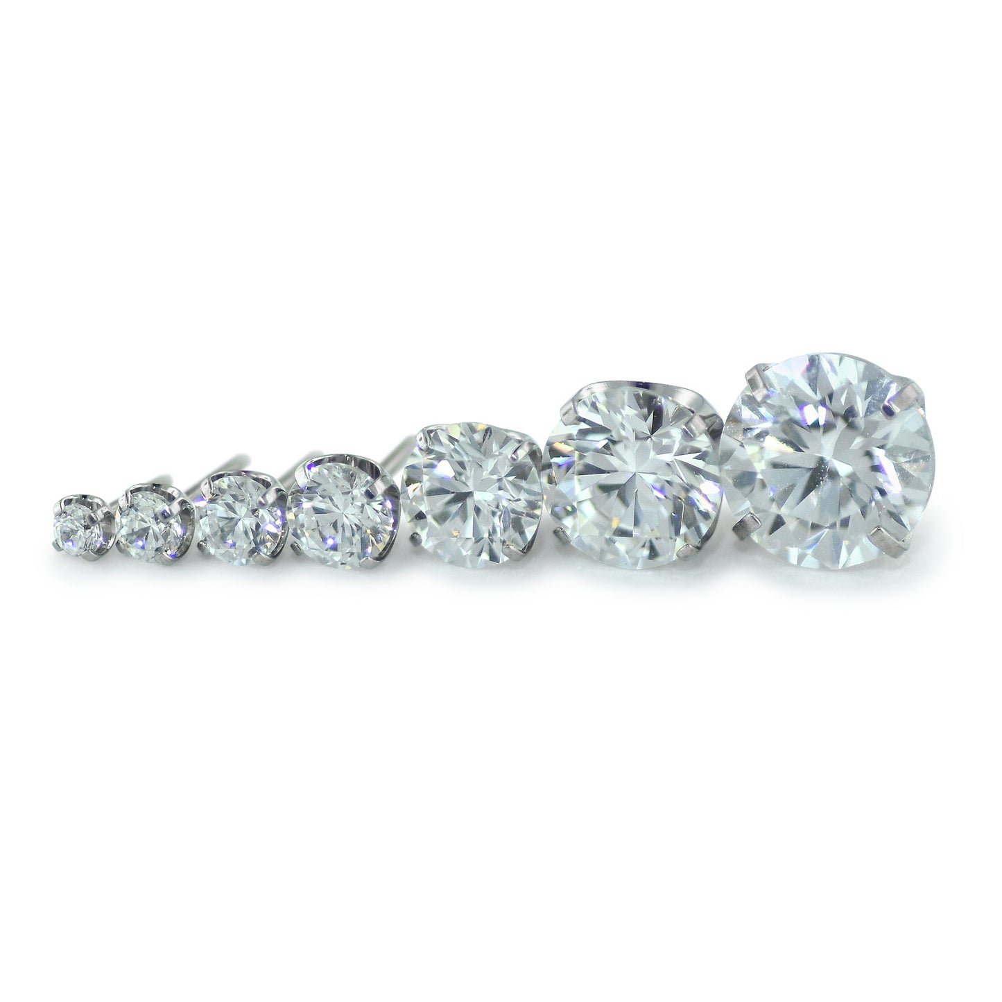 Titanium Prong Set Gem 1.5mm