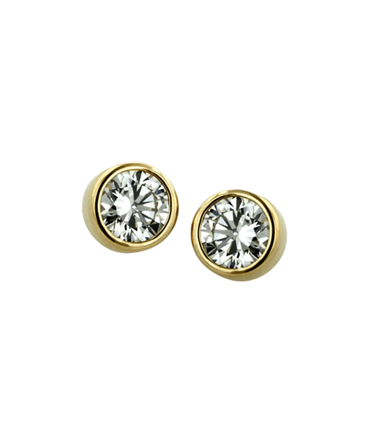 Faceted Bezel Gem End (top ball orientation)