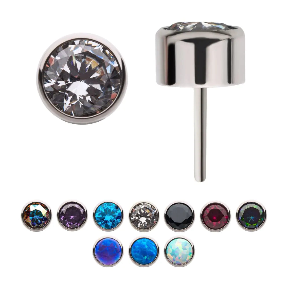 Titanium Bezel Set Threadless End